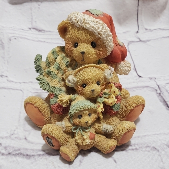 Cherished Teddies Theodore Samantha and Tyler Friendship Weathers All Storms Fig - Picture 1 of 5